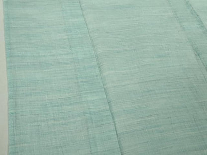 平和屋着物＊極上　夏物　本場小千谷ちぢみ　麻　水色　逸品　未使用　DZAB9043kh6
