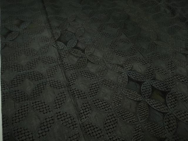 平和屋本店●極上 中国三大刺繍 スワトウ刺繍 汕頭刺繍 総刺繍 本場大島紬 訪問着 七宝花文 暈し染め 健勝苑扱い 逸品 未使用　DZAB9046kh6