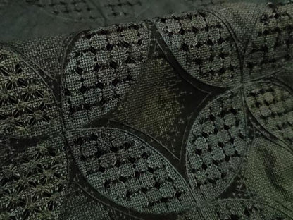 平和屋本店●極上 中国三大刺繍 スワトウ刺繍 汕頭刺繍 総刺繍 本場大島紬 訪問着 七宝花文 暈し染め 健勝苑扱い 逸品 未使用　DZAB9046kh6