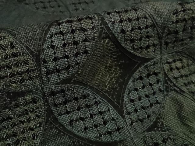 平和屋本店●極上 中国三大刺繍 スワトウ刺繍 汕頭刺繍 総刺繍 本場大島紬 訪問着 七宝花文 暈し染め 健勝苑扱い 逸品 未使用　DZAB9046kh6