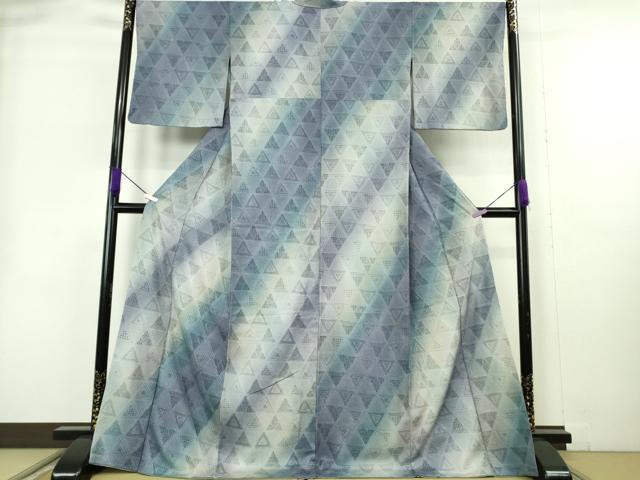 平和屋本店●極上　中国三大刺繍 スワトウ刺繍 汕頭・相良刺繍 総刺繍 訪問着 鱗文 暈し染め 金糸 さが美扱い ロング丈 逸品　DZAB9051kh6
