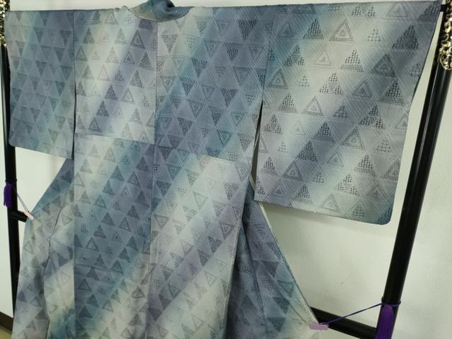平和屋本店●極上　中国三大刺繍 スワトウ刺繍 汕頭・相良刺繍 総刺繍 訪問着 鱗文 暈し染め 金糸 さが美扱い ロング丈 逸品　DZAB9051kh6