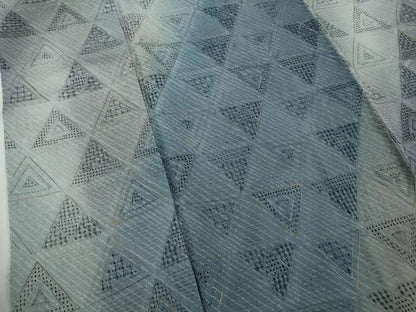 平和屋本店●極上　中国三大刺繍 スワトウ刺繍 汕頭・相良刺繍 総刺繍 訪問着 鱗文 暈し染め 金糸 さが美扱い ロング丈 逸品　DZAB9051kh6