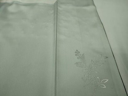 平和屋着物●極上　訪問着　スパンコール　花唐草文　暈し染め　金銀彩　銀通し地　ロング丈　逸品　DZAB9052kh6