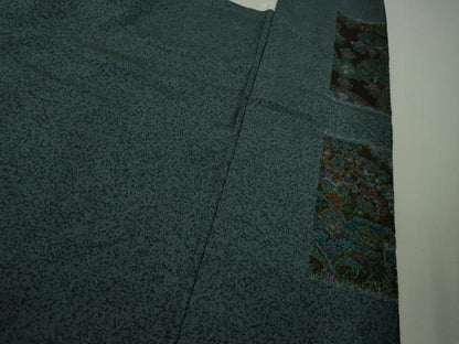 平和屋本店●極上　中国三大刺繍 スワトウ刺繍 汕頭刺繍 相良刺繍　訪問着　更紗花文　暈し染め　鬼しぼ縮緬　ロング丈　逸品　DZAB9054kh6