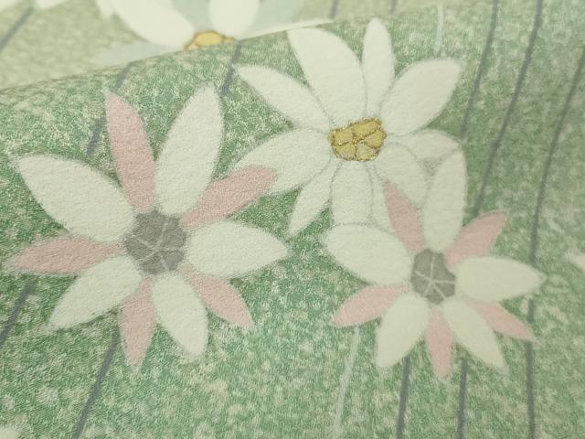 平和屋本店●極上　京友禅作家　森岡功　訪問着　花斜線文　暈し染め　金彩　鈴乃屋扱い　逸品　DZAB9062kh6