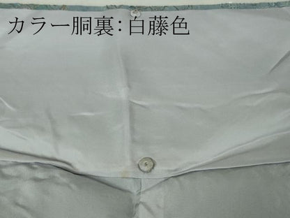 平和屋本店●極上　中国三大刺繍 スワトウ刺繍 汕頭刺繍 総刺繍 訪問着 絞り 朱雀 舞蝶花文　金糸　さが美扱い　逸品　未使用　DZAB9065kh6