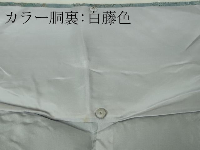平和屋本店●極上　中国三大刺繍 スワトウ刺繍 汕頭刺繍 総刺繍 訪問着 絞り 朱雀 舞蝶花文　金糸　さが美扱い　逸品　未使用　DZAB9065kh6
