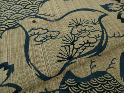 平和屋本店∴極上　夏物　竺仙　浴衣　綿　千鳥　桜　逸品　DZAB9091kh6
