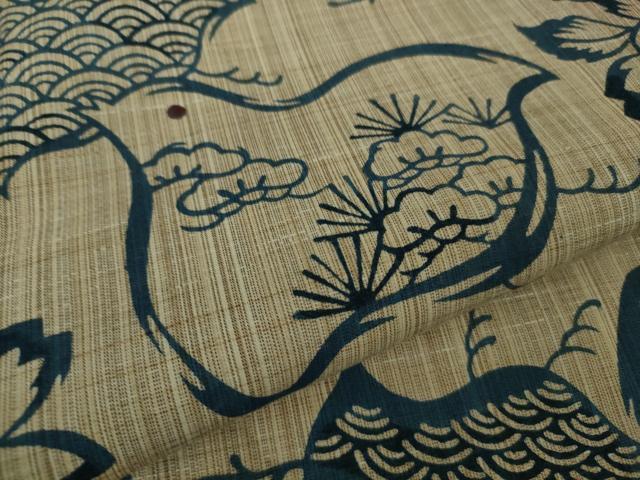 平和屋本店∴極上　夏物　竺仙　浴衣　綿　千鳥　桜　逸品　DZAB9091kh6