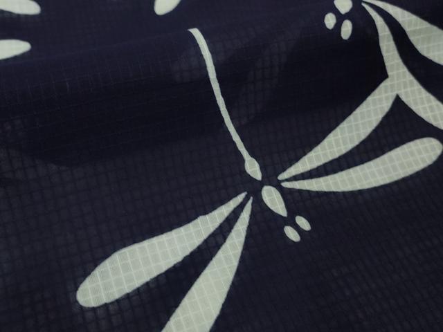 平和屋着物∴極上　夏物　竺仙　綿紅梅　浴衣　蜻蛉　トンボ　逸品　DZAB9092kh6