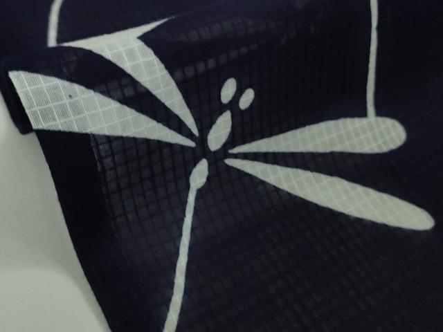 平和屋着物∴極上　夏物　竺仙　綿紅梅　浴衣　蜻蛉　トンボ　逸品　DZAB9092kh6