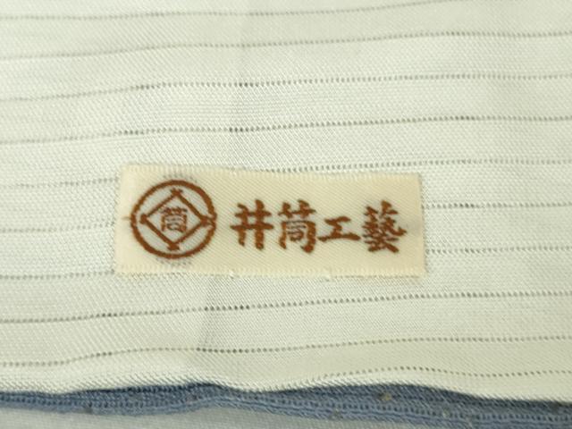 平和屋着物＊極上　夏物　池田重子コレクション　小紋　絽縮緬　観世水　暈し染め　銀彩　井筒工藝謹製　逸品　DZAB9094kh6