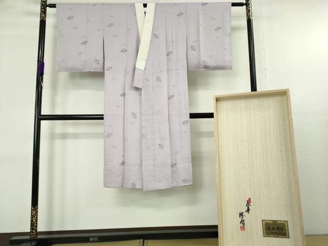 平和屋本店●極上 国際的伝統工芸作家 十二代・藤林徳扇 苑寿 訪問着・長襦袢セット 駒刺繍 暈し 金銀彩 共箱付き 逸品 未使用 DZAB9098kh6