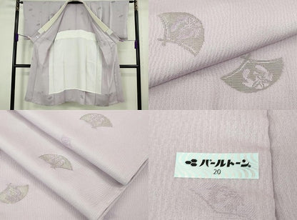 平和屋本店●極上 国際的伝統工芸作家 十二代・藤林徳扇 苑寿 訪問着・長襦袢セット 駒刺繍 暈し 金銀彩 共箱付き 逸品 未使用 DZAB9098kh6