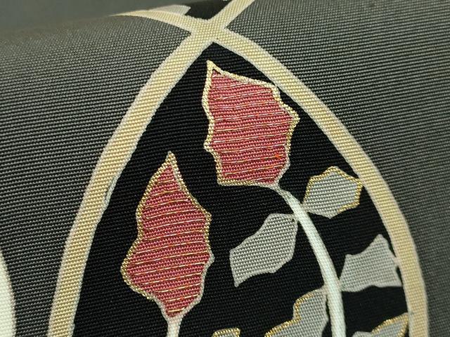 平和屋着物●極上　京の名門　友禅　染の北川　塩瀬　九寸名古屋帯　立涌花文　宮腰織物　五泉　金彩　反端付　逸品　未使用　DZAB9121kh6