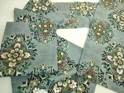 平和屋本店●最高級　中国三大刺繍　スワトウ刺繍　汕頭刺繍　絽刺し　総刺繍　全通柄袋帯　正倉院花文　金糸　逸品　DZAB9140kh6