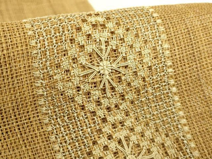 平和屋本店＊極上　夏物　古代原始布　科布　八寸名古屋帯　ドロンワーク　逸品　DZAB9155kh6