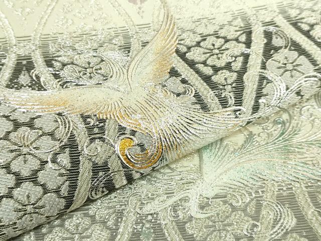 平和屋本店●極上　金彩友禅　卓越技能者・名工・和田光正　太鼓柄袋帯　花菱立粋　金銀彩　逸品　DZAB9157kh6