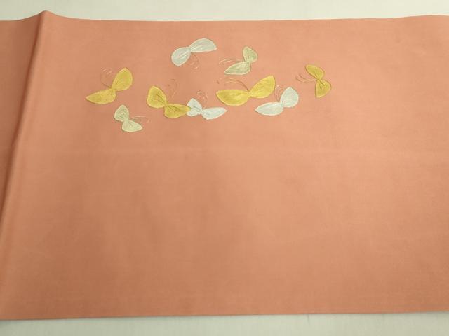 平和屋着物●極上　九寸開き名古屋帯　舞蝶文　金銀彩　逸品　DZAB9162kh6