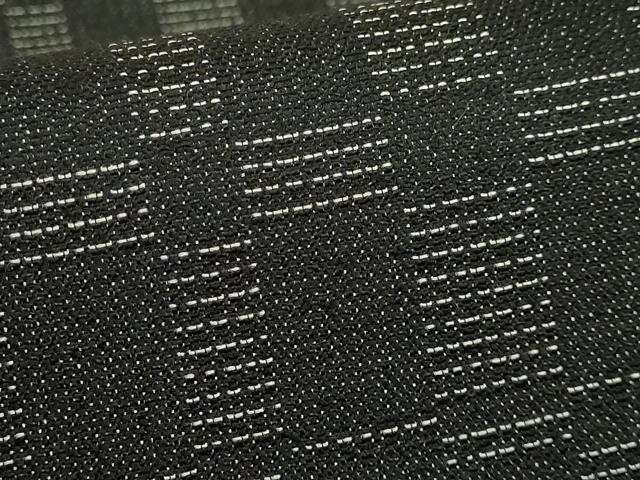 平和屋着物●極上　九寸開き名古屋帯　変わり市松　黒地　逸品　DZAB9185kh6
