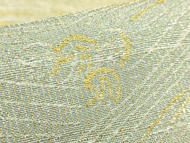 平和屋着物●極上　桝屋高尾　ねん金綴錦　両面　六通柄袋帯　琳派波図　金銀糸　逸品　DZAB9188kh6