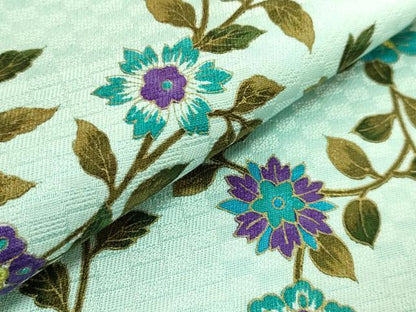 平和屋着物●極上　BANKAN　わものや　両面　全通柄袋帯　花唐草　金彩　逸品　DZAB9192kh6