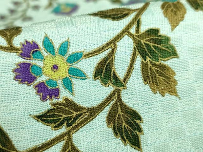 平和屋着物●極上　BANKAN　わものや　両面　全通柄袋帯　花唐草　金彩　逸品　DZAB9192kh6