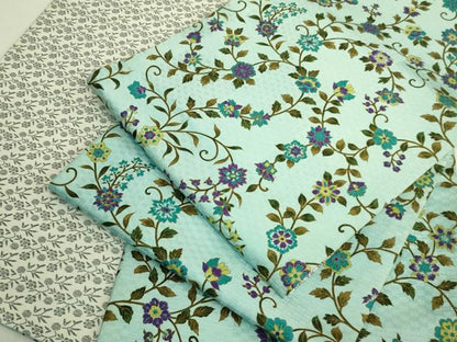平和屋着物●極上　BANKAN　わものや　両面　全通柄袋帯　花唐草　金彩　逸品　DZAB9192kh6