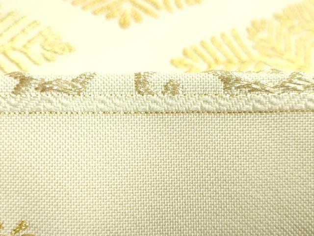 平和屋本店●極上　織紋意匠　鈴木　六通柄袋帯　唐織　梓浜茄子文唐錦　金糸　逸品　DZAB9196kh6