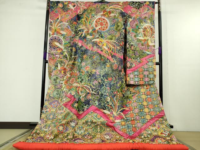 平和屋本店●最高級　中国三大刺繍　相良刺繍　総刺繍　色打掛　和装　婚礼　結婚式　花嫁　神社挙式　鳳凰花文　金糸　逸品　DZAB9201kh6