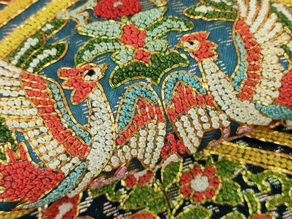 平和屋本店●最高級　中国三大刺繍　相良刺繍　総刺繍　色打掛　和装　婚礼　結婚式　花嫁　神社挙式　鳳凰花文　金糸　逸品　DZAB9201kh6
