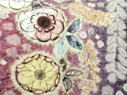 平和屋本店●極上　中国三大刺繍　相良刺繍　訪問着　辻が花　暈し染め　金糸　銀通し地　逸品　未使用　DZAB9202kh6