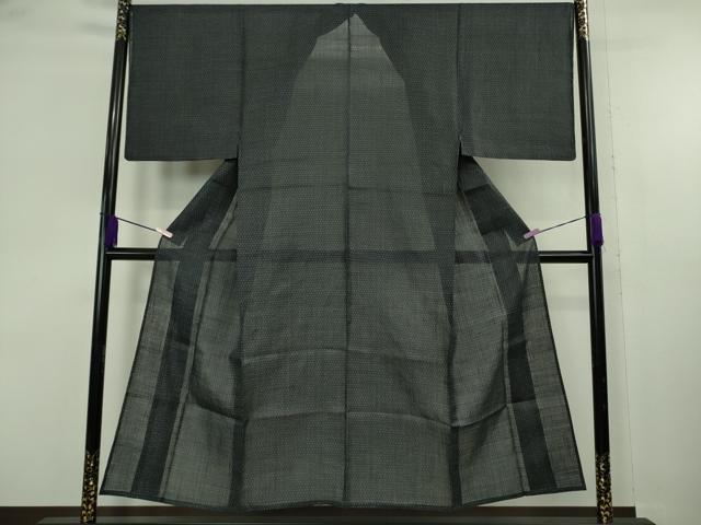 平和屋本店＊極上　夏物　男性　石川県指定無形文化財　能登上布　本麻手織上布　亀甲柄　逸品　DZAB9217kh6