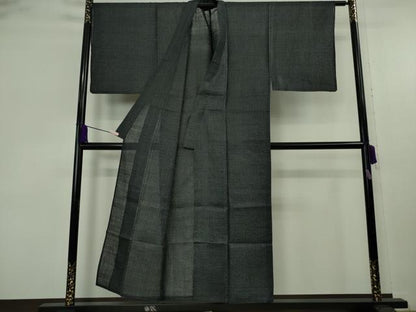 平和屋本店＊極上　夏物　男性　石川県指定無形文化財　能登上布　本麻手織上布　亀甲柄　逸品　DZAB9217kh6