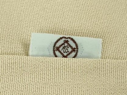 平和屋本店●極上　松坂屋染織名作展　訪問着　駒刺繍　立波花文　浅黄色地　金彩　たとう紙付き　逸品　DZAB9227kh6