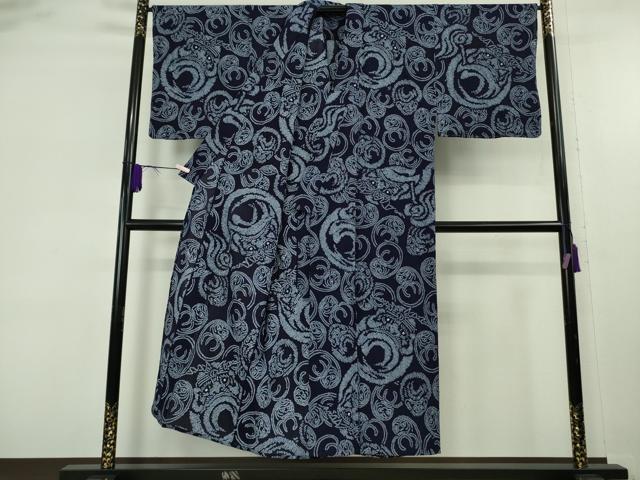平和屋本店∴極上　夏物　男性　浴衣　有松鳴海絞り　達磨　ダルマ　綿　逸品　DZAB9236kh6