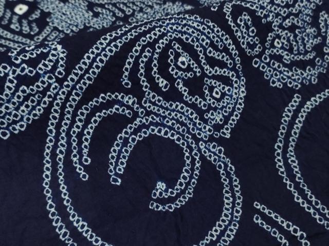 平和屋本店∴極上　夏物　男性　浴衣　有松鳴海絞り　達磨　ダルマ　綿　逸品　DZAB9236kh6