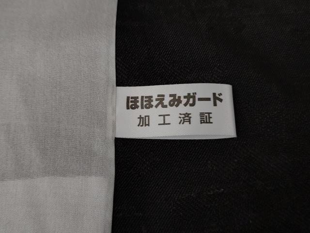 平和屋本店＊極上　夏物　摺り友禅の第1人者　伝統工芸士　長居賢珠　訪問着　紋紗　手描き　龍　黒紅色地　逸品　未使用　DZAB9239kh6