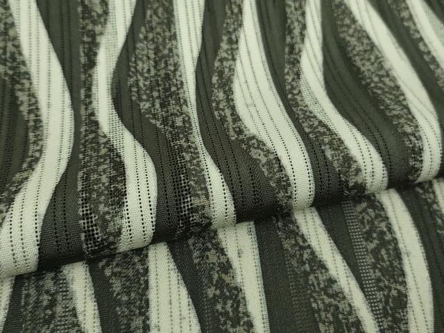 平和屋着物＊極上　夏物　小紋　縦絽　変わり絽　よろけ縞　逸品　未使用　DZAB9241kh6