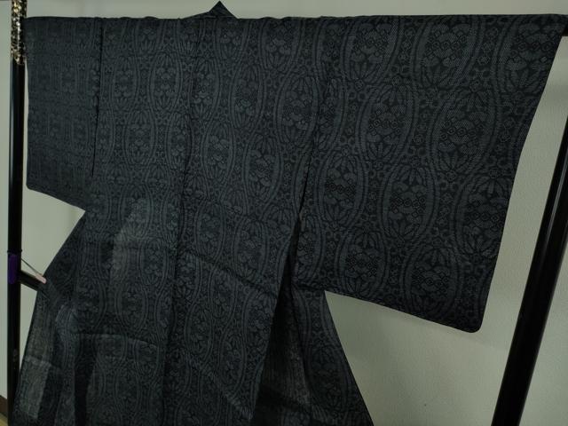 平和屋本店＊極上　夏物　重要無形文化財　本場宮古上布　苧麻　立涌吉祥文　逸品　未使用　DZAB9244kh6