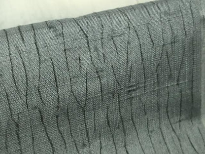 平和屋着物▽極上　訪問着　単衣　生紬　杢目絞り　手描き　猫　ネコ　逸品　DZAB9248kh6