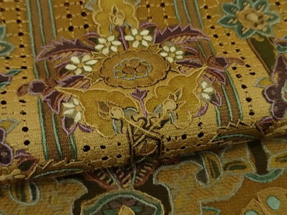 平和屋着物●極上　中国三大刺繍　スワトウ刺繍　汕頭刺繍　総刺繍　訪問着　洋花文　暈し染め　逸品　未使用　DZAB9252kh6