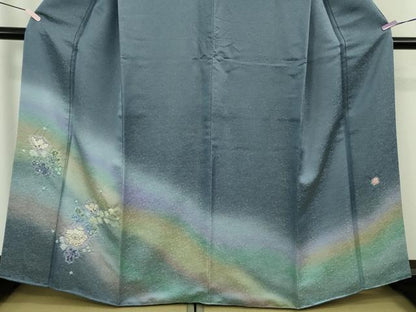 平和屋本店●極上　久保田一竹　幻の辻が花　訪問着　暈し染め　金通し地　さが美扱い　逸品　DZAB9256kh6