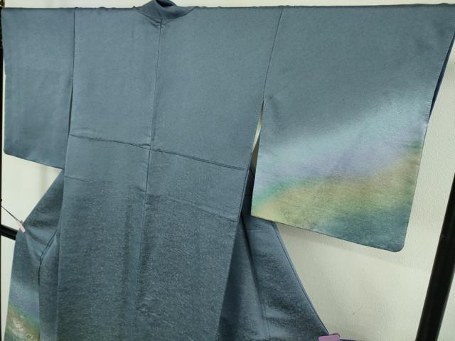 平和屋本店●極上　久保田一竹　幻の辻が花　訪問着　暈し染め　金通し地　さが美扱い　逸品　DZAB9256kh6