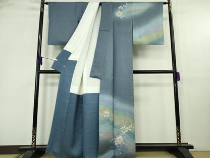 平和屋本店●極上　久保田一竹　幻の辻が花　訪問着　暈し染め　金通し地　さが美扱い　逸品　DZAB9256kh6