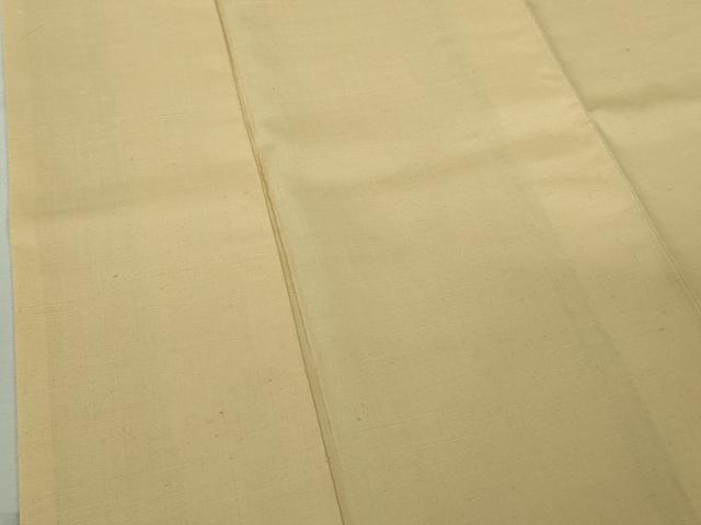 平和屋着物●極上　結城紬　色無地　浅黄色　逸品　DZAB9258kh6
