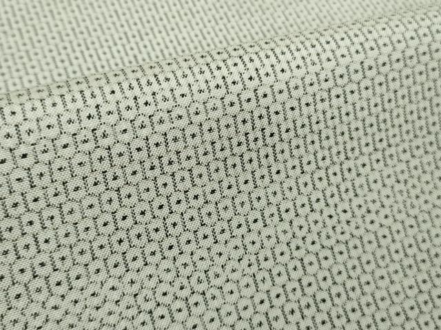 平和屋本店●極上　男性　本場大島紬　白大島　アンサンブル　100亀甲　総詰め　本間輝利作　証紙付き　逸品　DZAB9262kh6