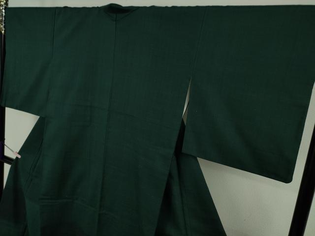 平和屋本店●極上　伝統工芸士　曽根武勇　訪問着　お召地　市松文様　逸品　DZAB9266kh6