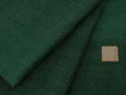 平和屋本店●極上　伝統工芸士　曽根武勇　訪問着　お召地　市松文様　逸品　DZAB9266kh6